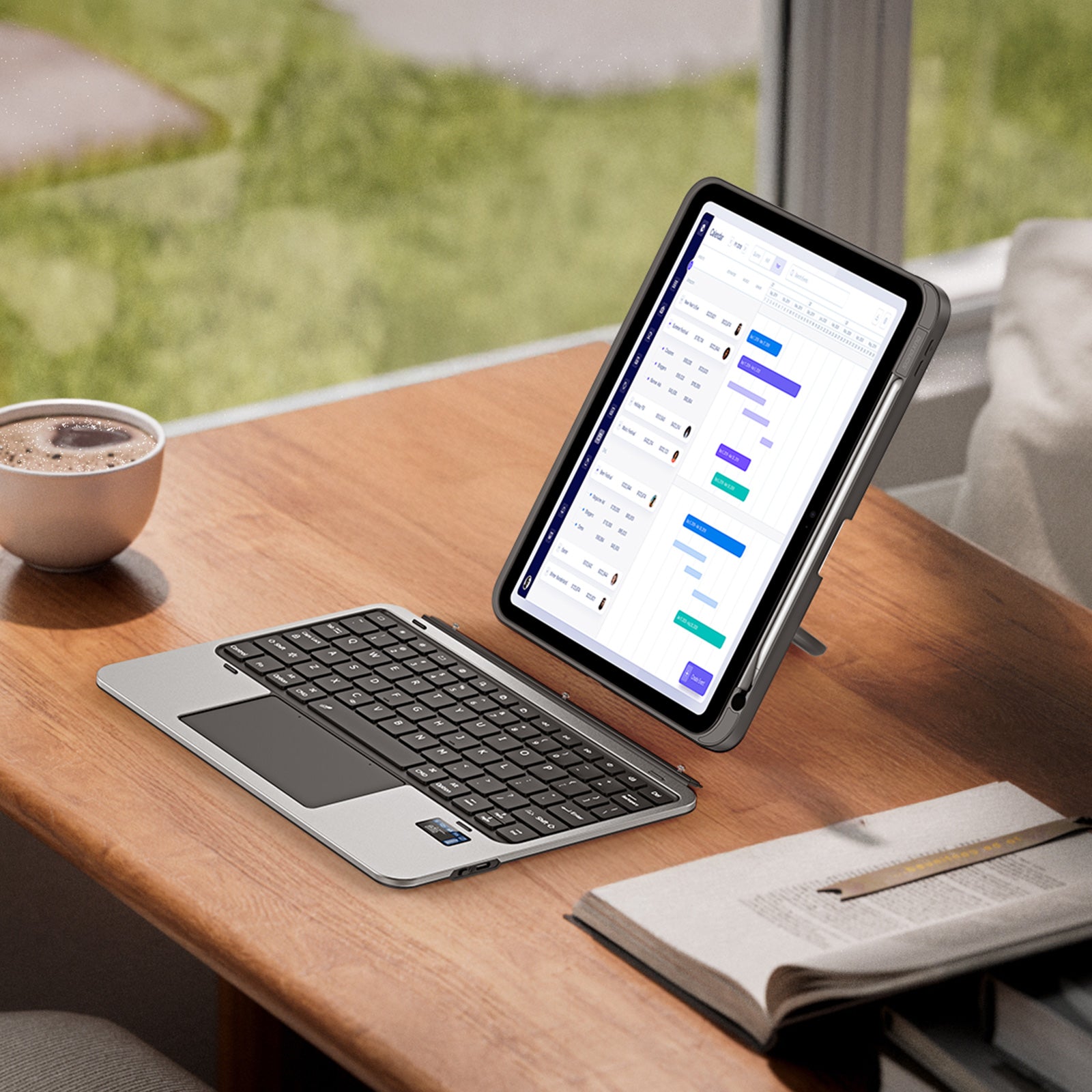 Étui-clavier détachable DUX DUCIS série VK avec support et pavé tactile pour iPad (2025) / iPad 10,9 pouces (2022)