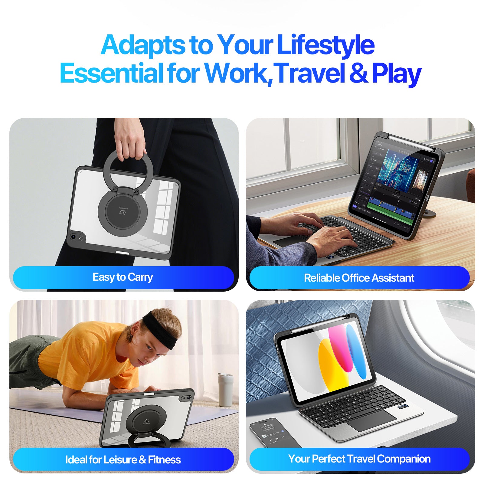 Étui-clavier détachable DUX DUCIS série VK avec support et pavé tactile pour iPad (2025) / iPad 10,9 pouces (2022)