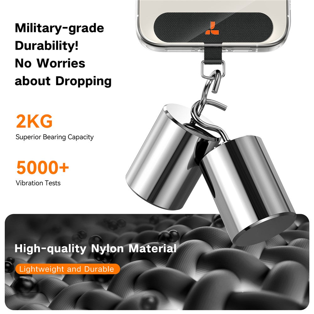 Lanière de téléphone en cuir TORRAS Loopgo, bandoulière réglable avec attache