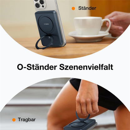 TORRAS Park Power Bank Qi2.0 10000 Mah Compatible with Magsafe Battery Phone Stand Magnetic Power Bank Charger