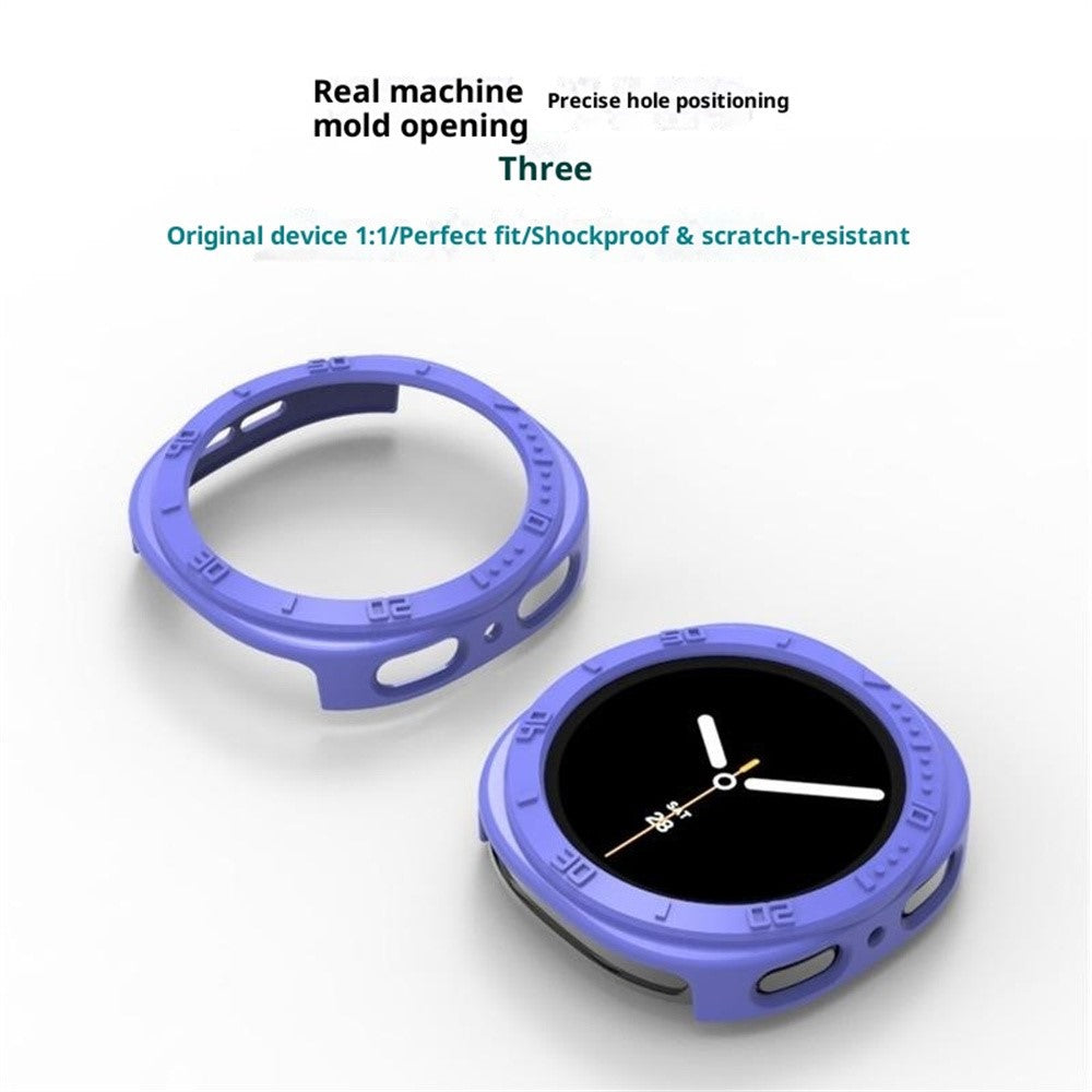 For Samsung Galaxy Watch8 44mm Case Half Coverage Hollow-Out PC Protective Watch Frame