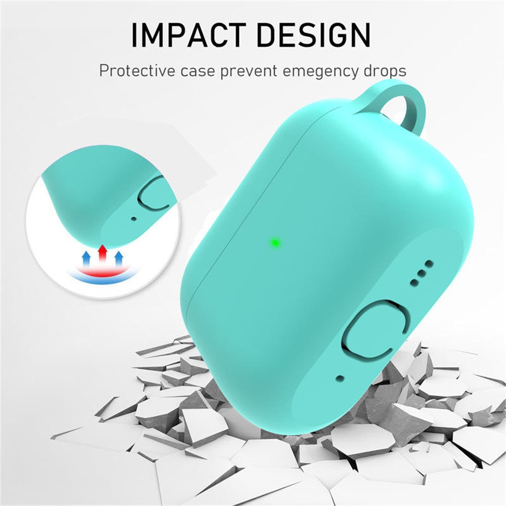 For AirPods Pro 3 Silicone Case Protective Cover Set with Anti-Lost Carabiner / Wrist Strap / Cleaning Pen