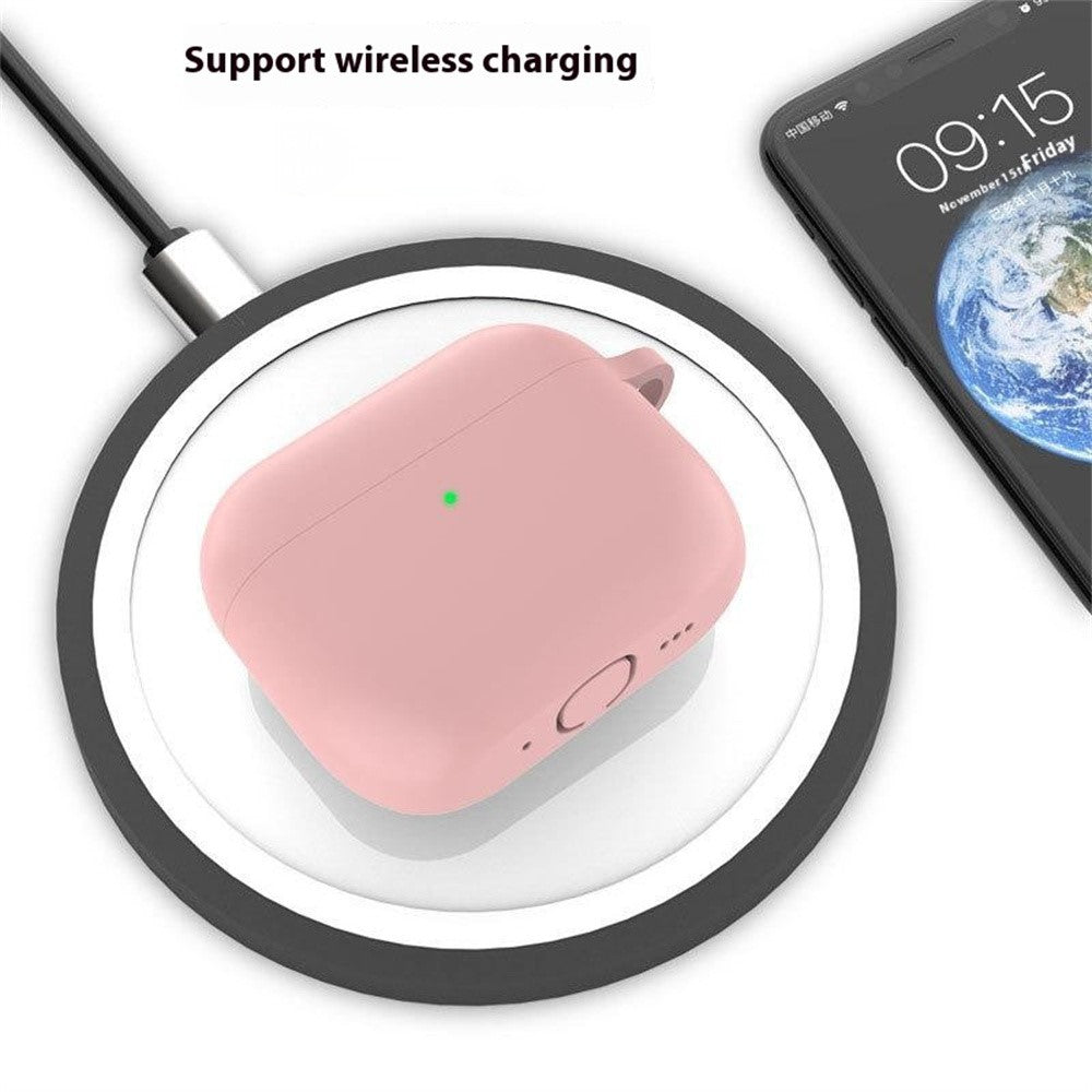 For AirPods Pro 3 Silicone Case Protective Cover Set with Anti-Lost Carabiner / Wrist Strap / Cleaning Pen