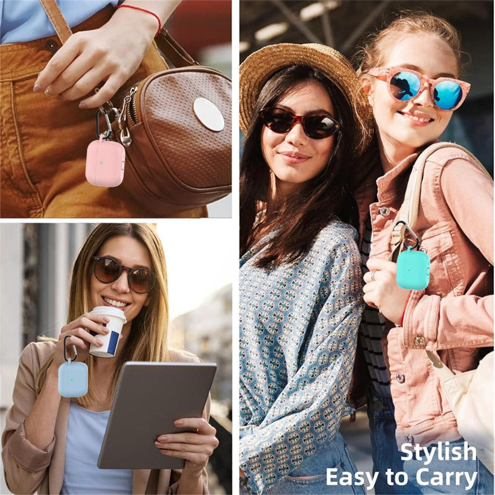 For AirPods Pro 3 Silicone Case Protective Cover Set with Anti-Lost Carabiner / Wrist Strap / Cleaning Pen