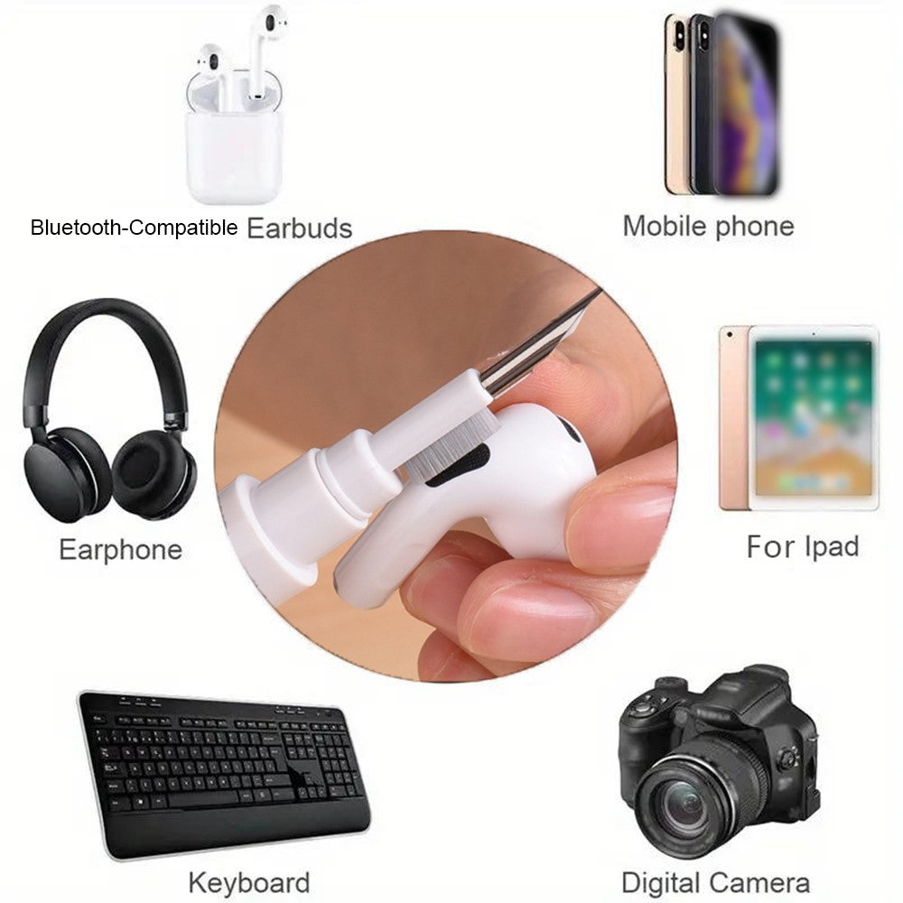 For AirPods Pro 3 Silicone Case Retro Game Console Design Earphone Cover with Cleaning Pen  /  Carabiner