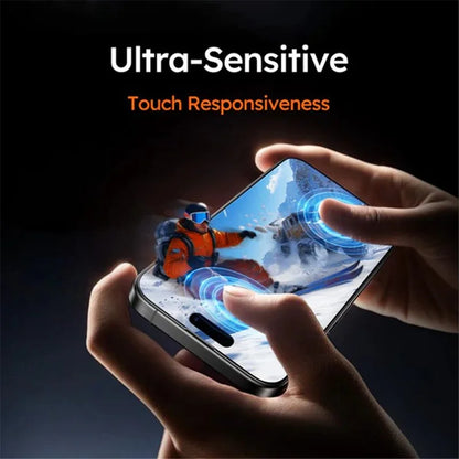 Protection d’écran en verre trempé TORRAS Glass GO pour iPhone 17 , 16 et 15 versions– Verre trempé HD avec outil de dépoussiérage automatique