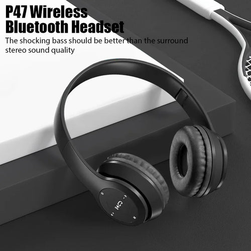 Casque Stéréo P47 Bluetooth 5.0 Sans Fil Pliable