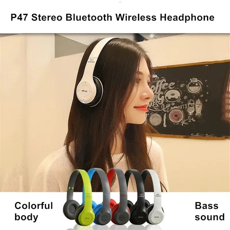 Casque Stéréo P47 Bluetooth 5.0 Sans Fil Pliable